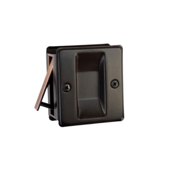 Orca Hardware Passage Pocket Door Lock, US10B Oil-Rubbed Bronze Finish TH-SQPK-S-10B - main